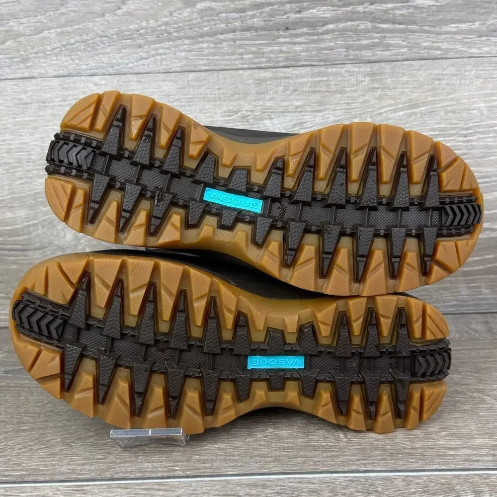 Vasque Snowblime Waterproof 200g Insulated Women's Sz 8M Brown Leather Teal Boot